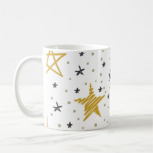 Stars pattern coffee mug