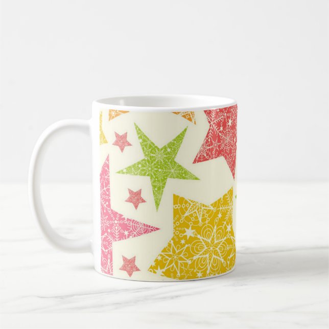 Stars pattern coffee mug (Left)