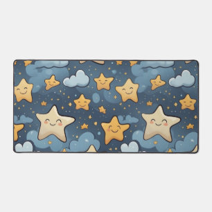 Stars pattern desk mat