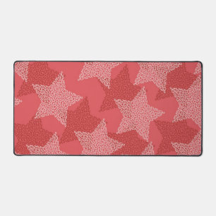 Stars pattern desk mat