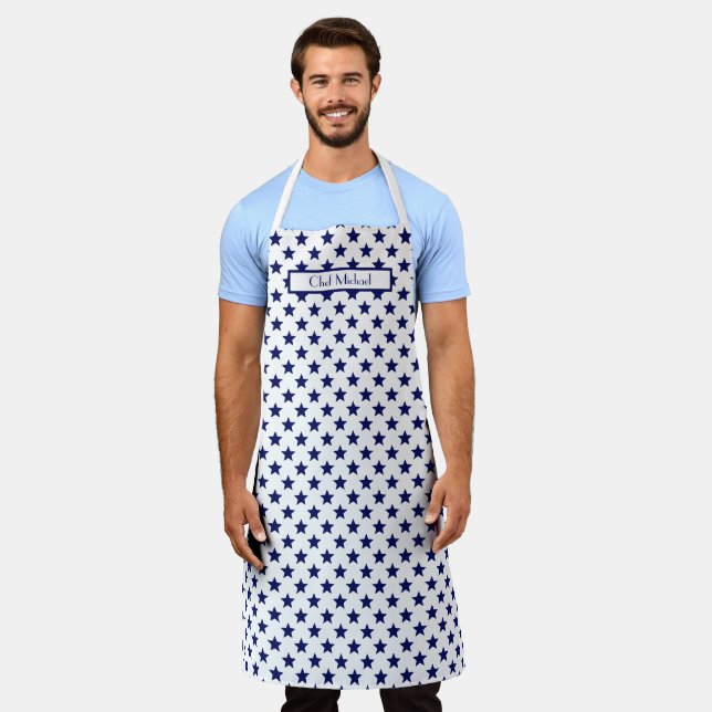 Stars Pattern DIY Colours and Background SV Apron (Worn)