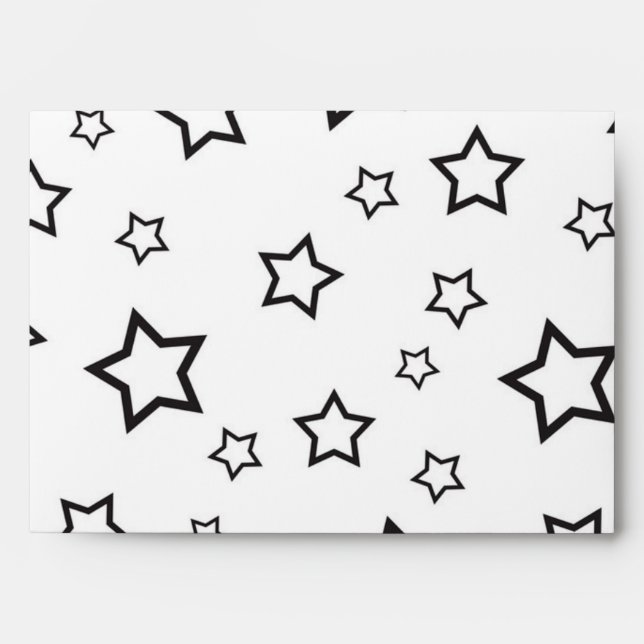 Stars pattern envelope (Front)