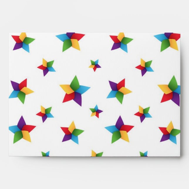 Stars pattern envelope (Front)