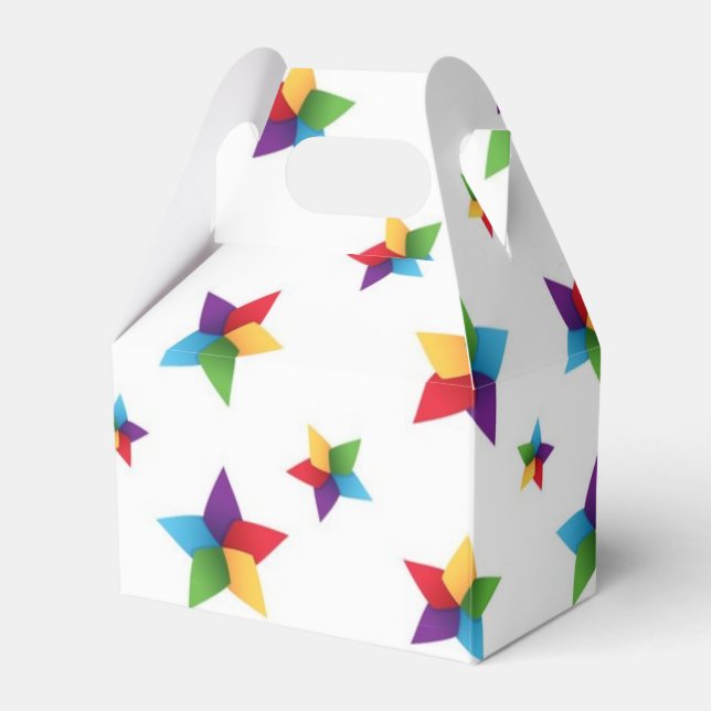 Stars pattern favour box (Front Side)