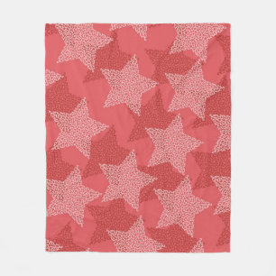 Stars pattern fleece blanket