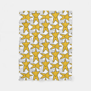Stars Pattern fleece blankets