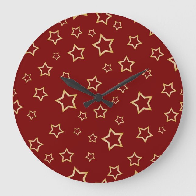 Stars pattern large clock (Front)
