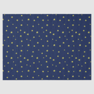 Stars Pattern Midnight Blue Tissue Paper