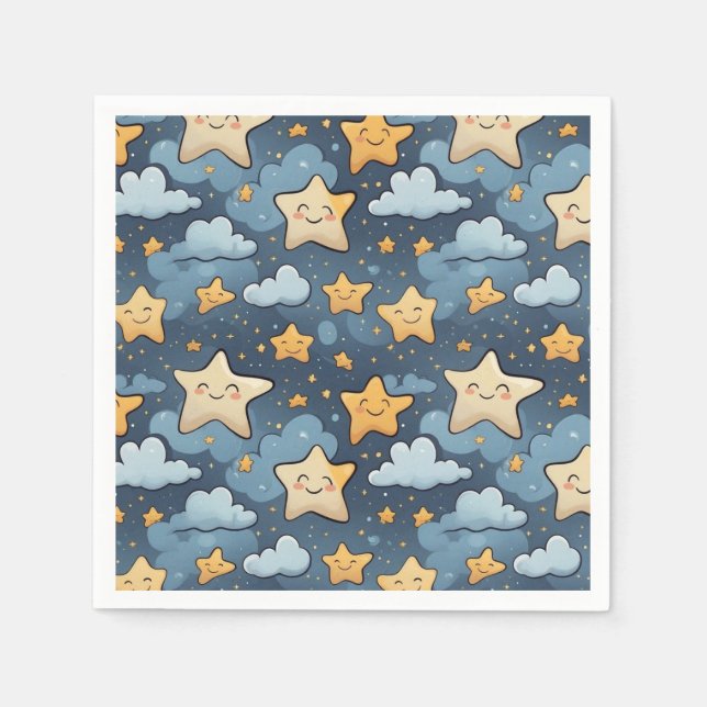 Stars pattern napkin (Front)