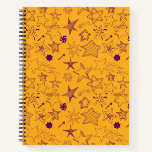 Stars pattern notebook
