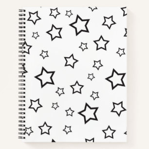 Stars pattern notebook