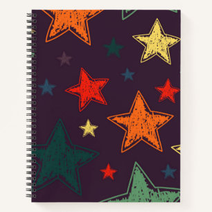 Stars pattern notebook