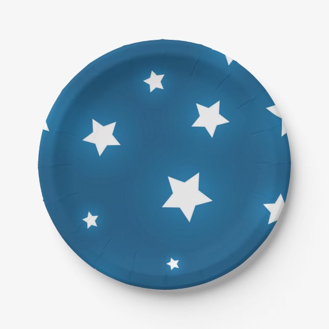 Stars pattern paper plate (Front)