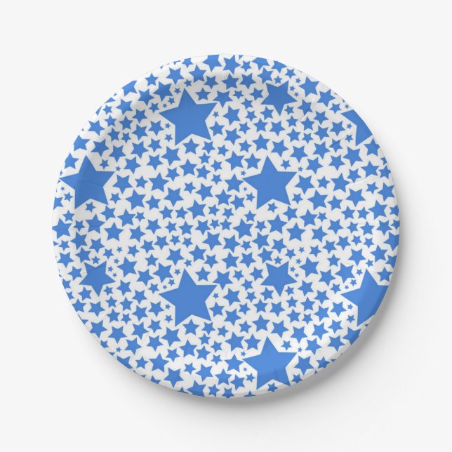 Stars pattern paper plate (Front)