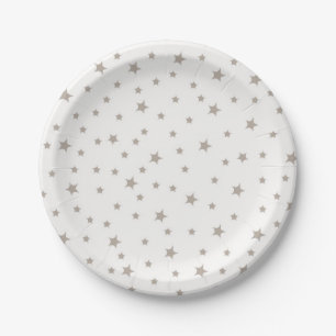 Stars pattern paper plate