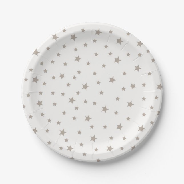 Stars pattern paper plate (Front)