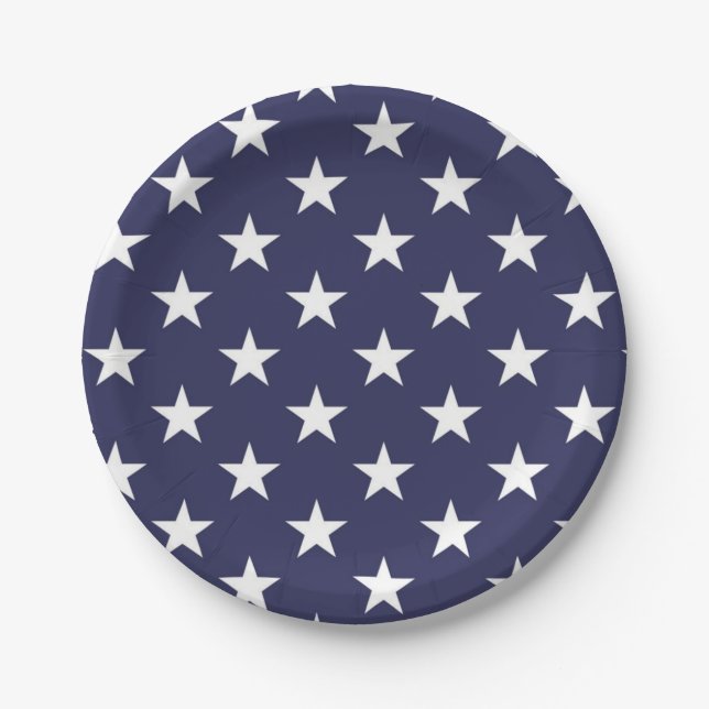 Stars pattern paper plate (Front)