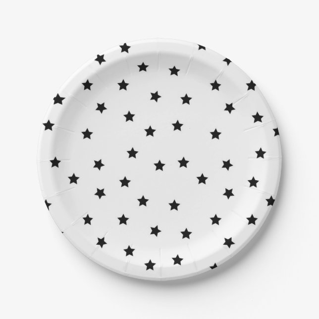 Stars pattern paper plate (Front)