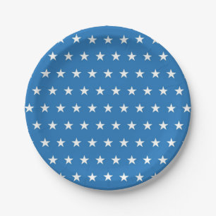 Stars pattern paper plate