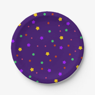Stars pattern paper plate