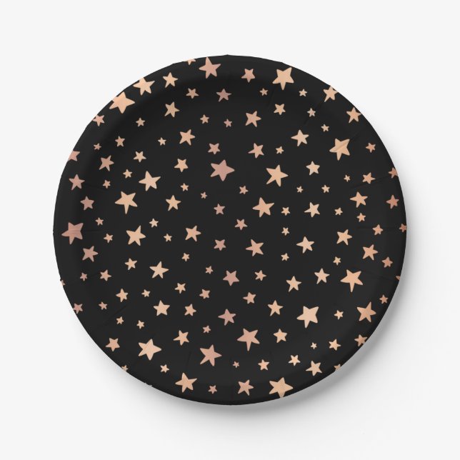 Stars pattern paper plate (Front)