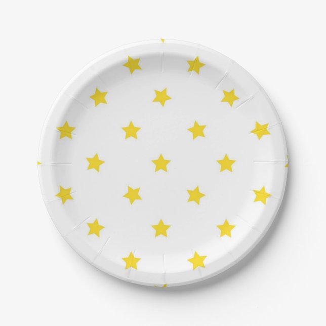 Stars pattern paper plate (Front)
