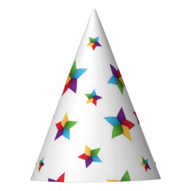 Stars pattern party hat (Front)