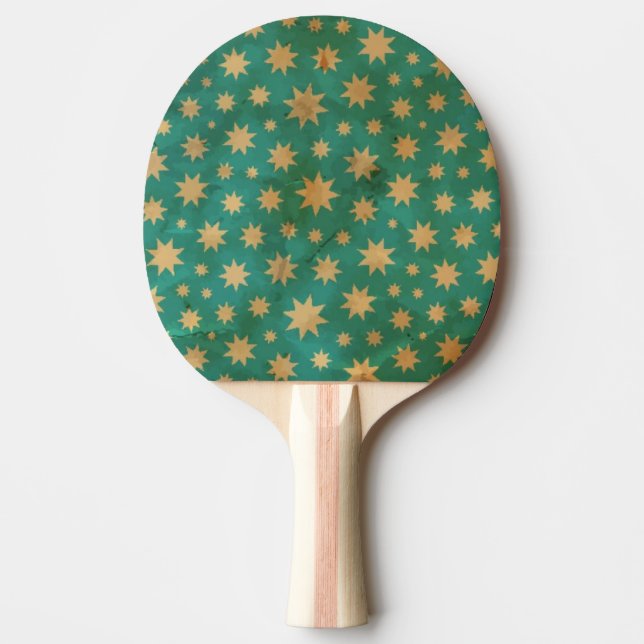 Stars pattern ping pong paddle (Front)
