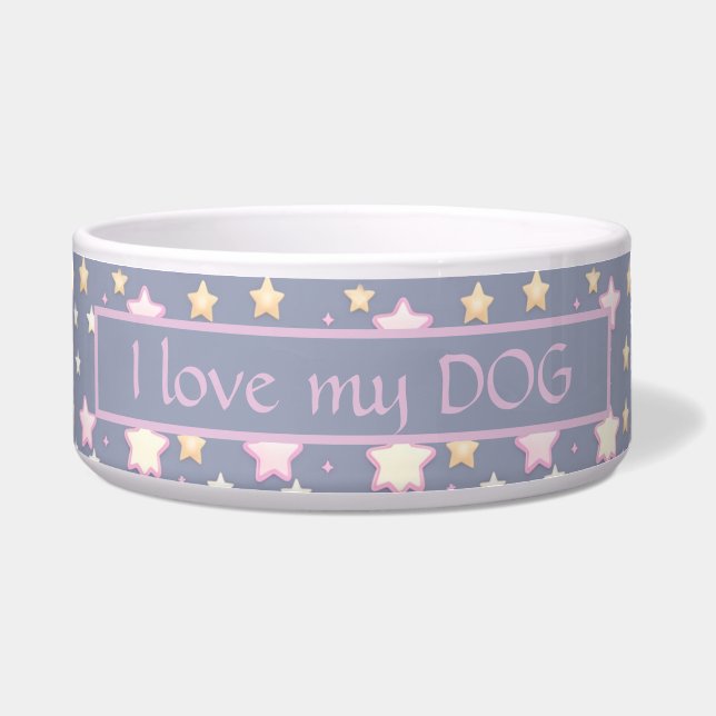 Stars pattern pink gray (Front)