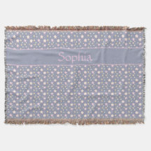 Stars pattern pink gray