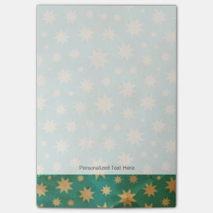 Stars pattern post-it notes