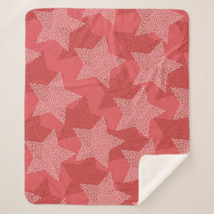 Stars pattern sherpa blanket