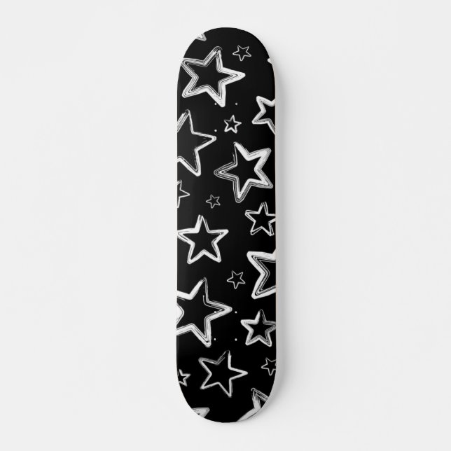 Stars pattern skateboard (Front)