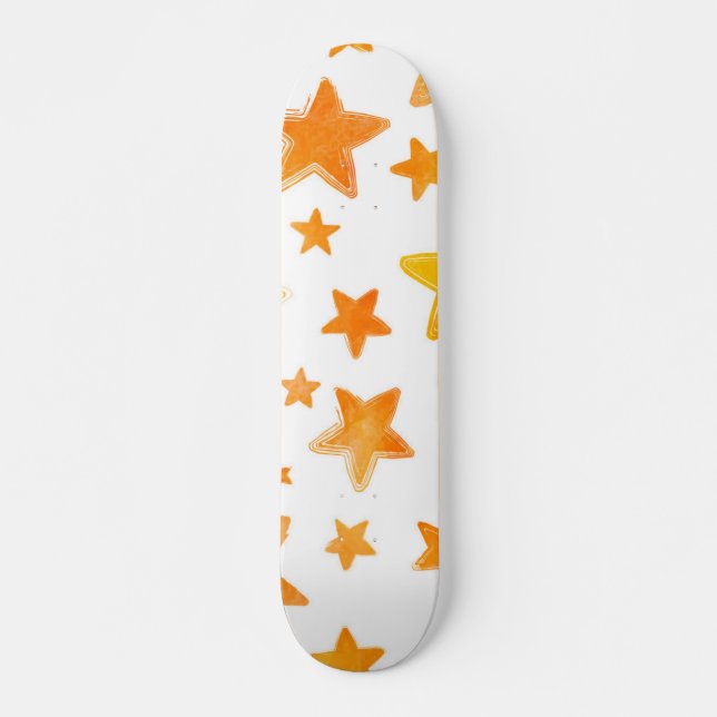 Stars pattern skateboard (Front)