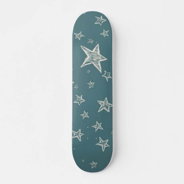 Stars pattern skateboard (Front)