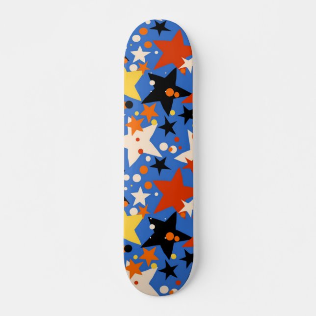 Stars pattern skateboard (Front)