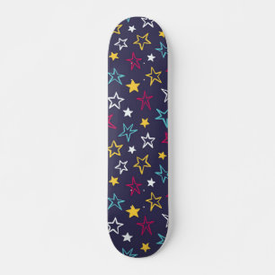 Stars pattern skateboard
