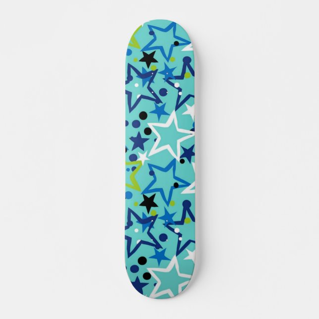 Stars pattern skateboard (Front)