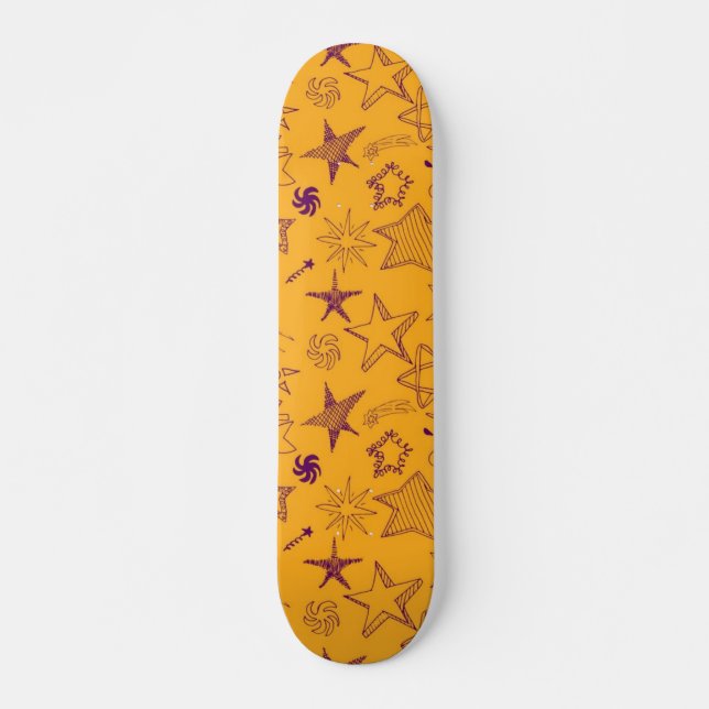 Stars pattern skateboard (Front)