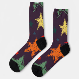 Stars pattern socks