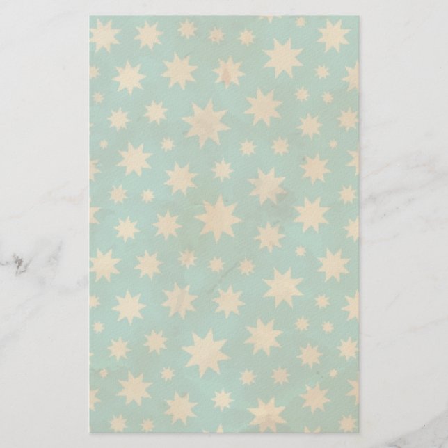 Stars pattern stationery (Front)