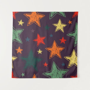 Stars pattern tapestry