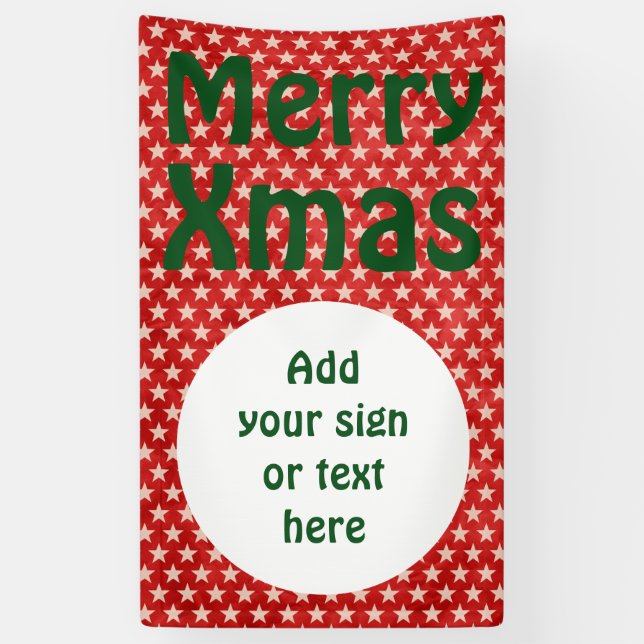 Stars Pattern transparent & Button white Banner (Vertical)