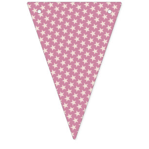 Stars pattern white transparent + your background bunting