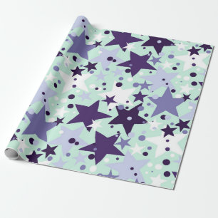 Stars pattern wrapping paper