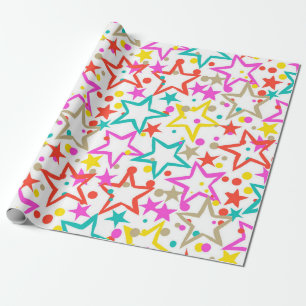 Stars pattern wrapping paper