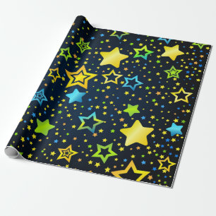 Stars pattern wrapping paper