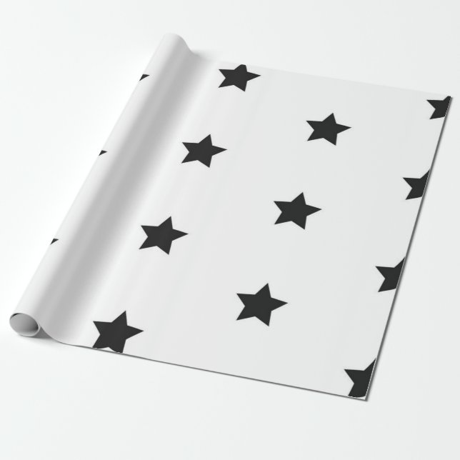 Stars pattern wrapping paper (Unrolled)