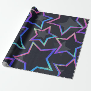 Stars pattern wrapping paper