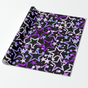 Stars pattern wrapping paper
